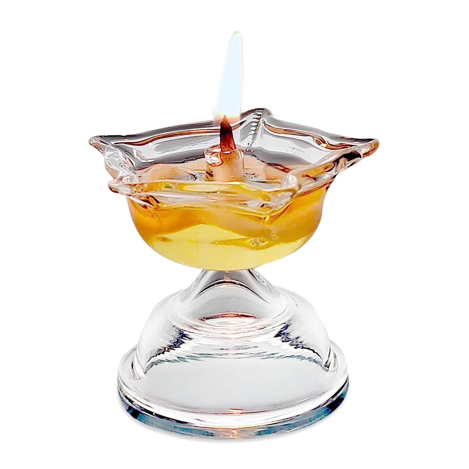 Niranjan Diya Made of Borosilicate Glass.