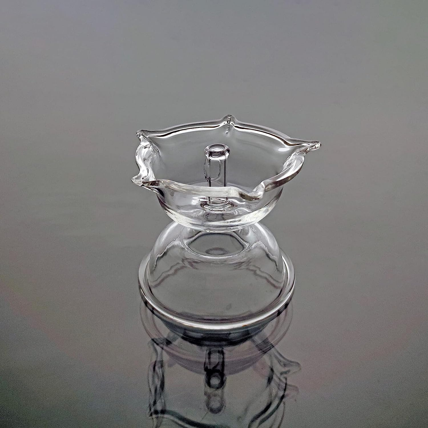 Niranjan Diya Made of Borosilicate Glass.