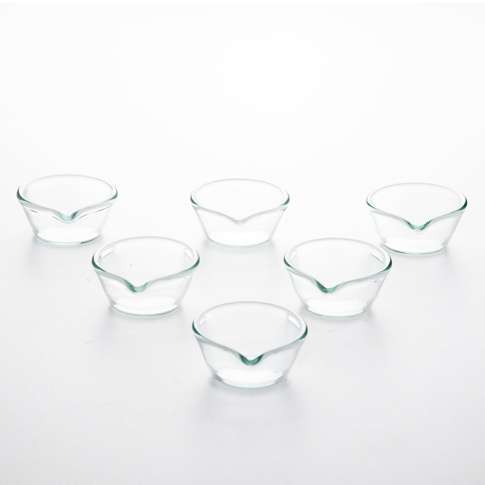 Borosilicate Glass Diya, Set of 6