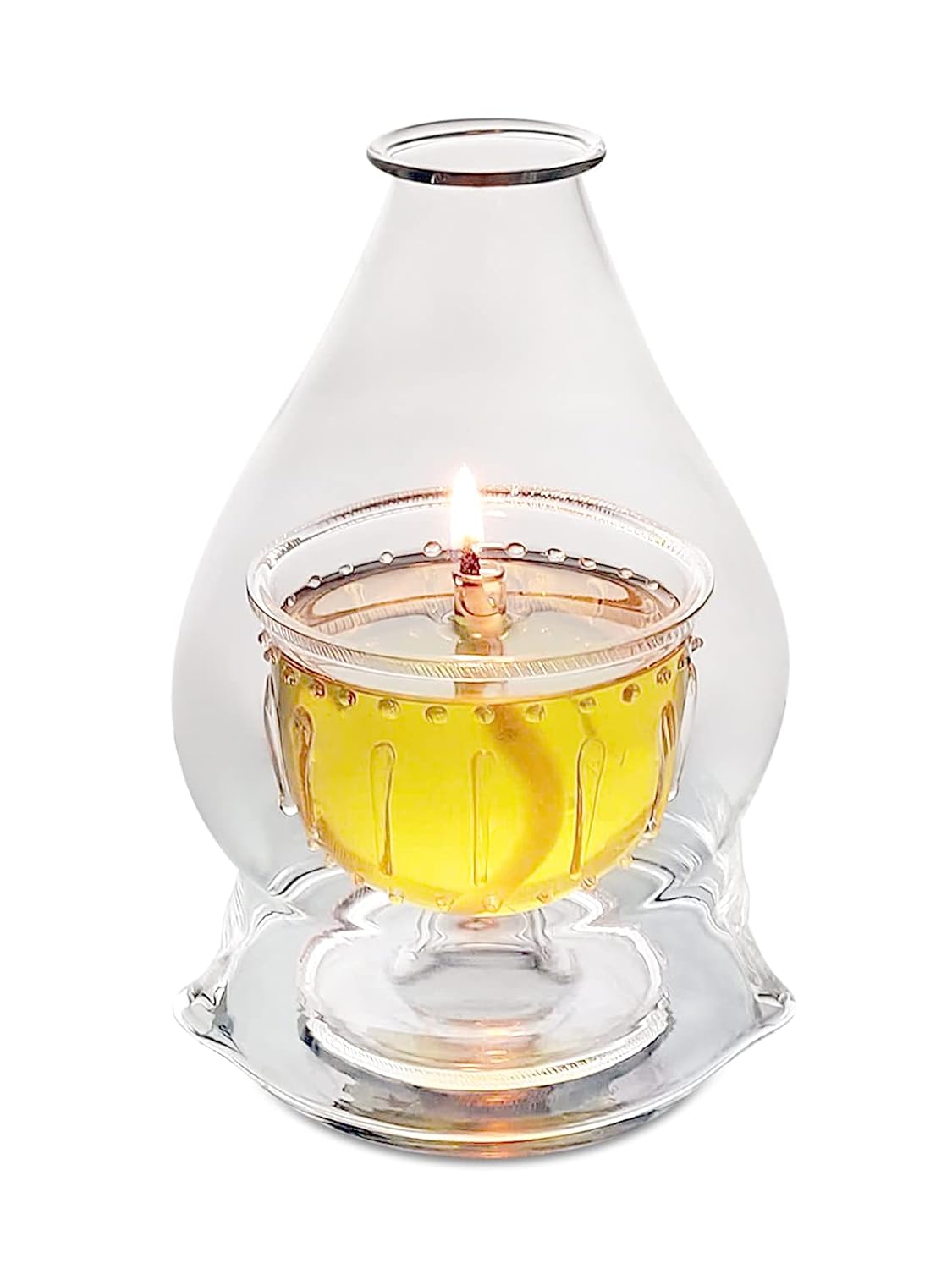 Akhand Diya Made of Borosilicate Glass. (24 Hours)