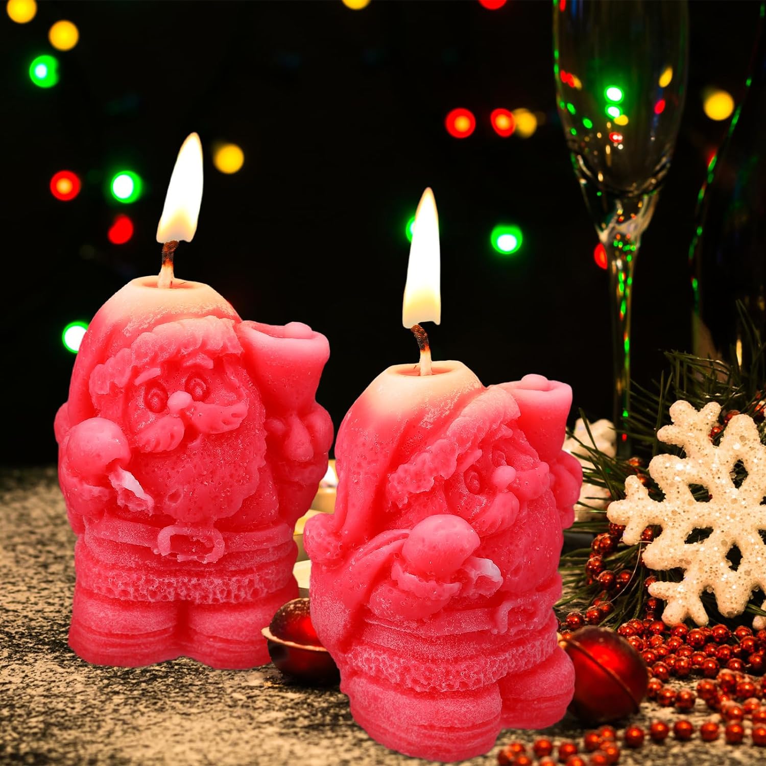 Santa Scented Candles for Christmas