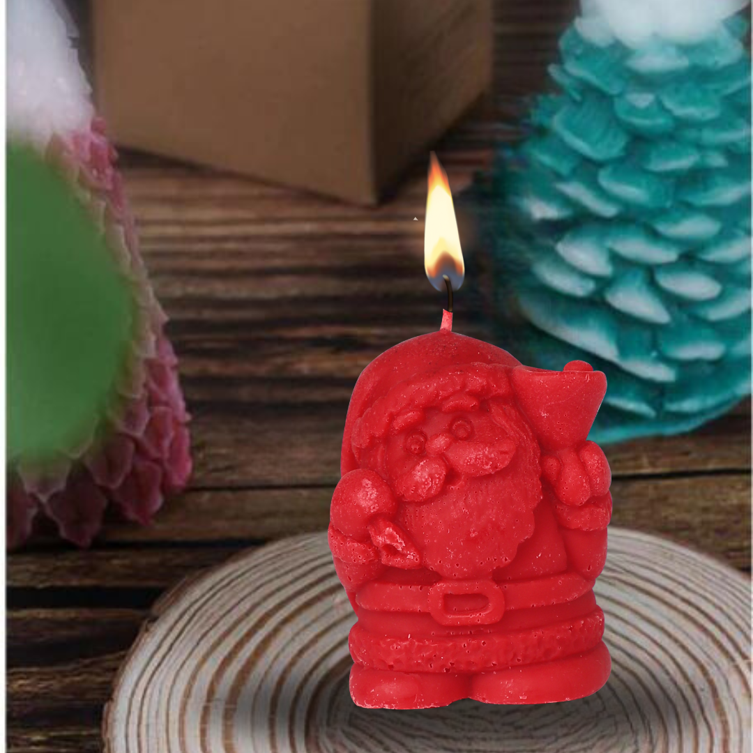 Scented Candles for Christmas (Santa, Christmas Tree, Snowflake)